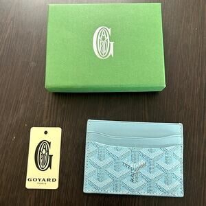Cyan Goyard Card Holder